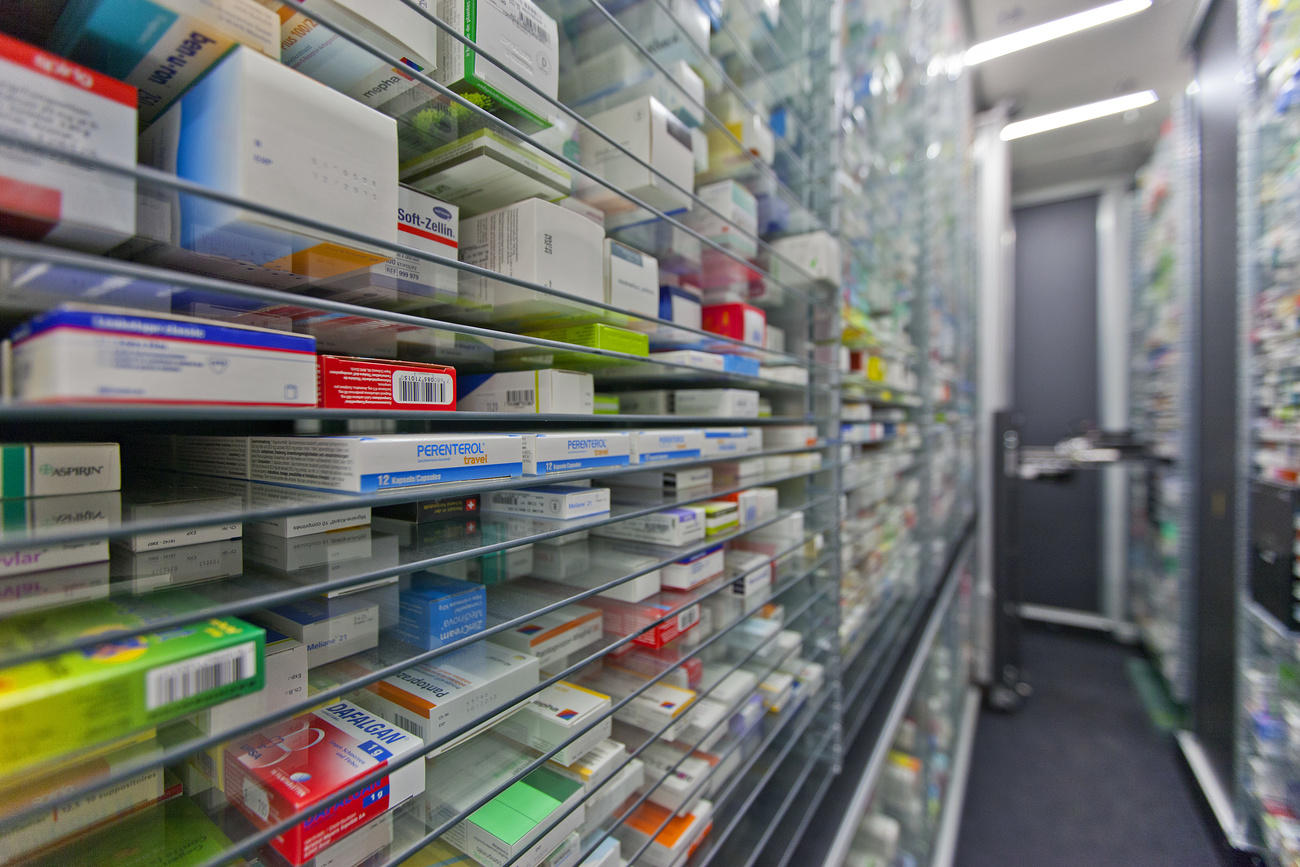 View inside a pharmacy