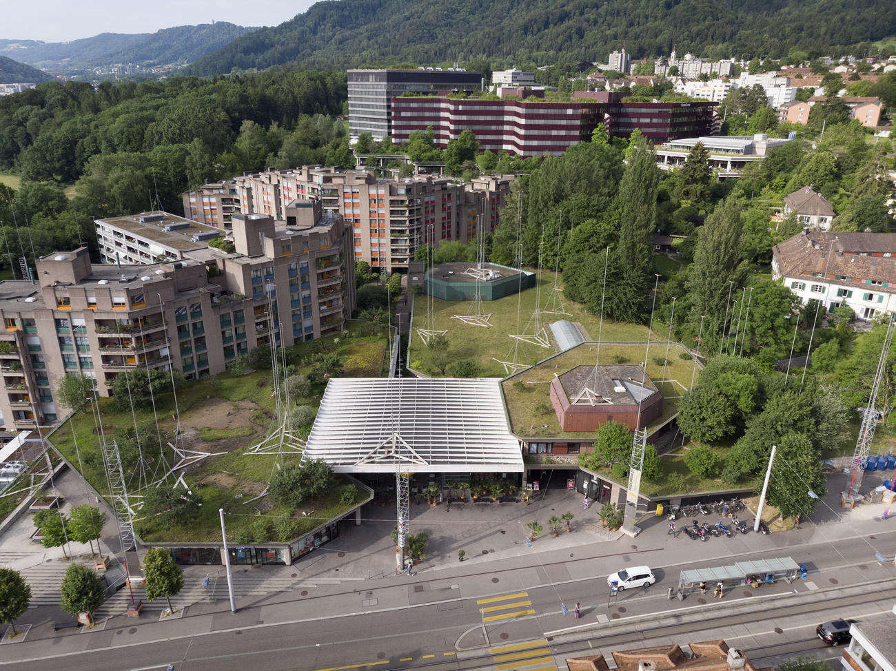 Brunaupark from the air