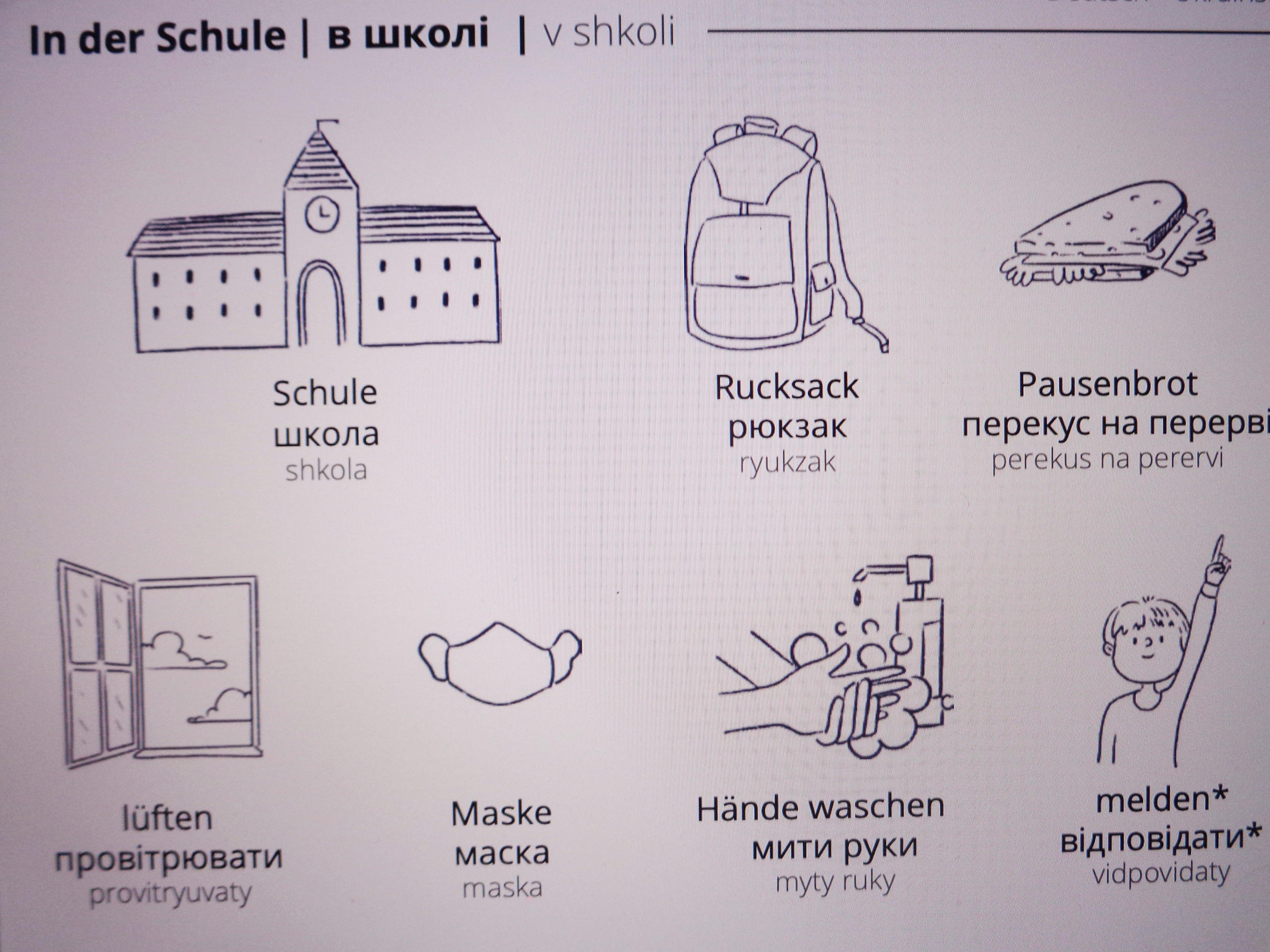 Sprachlernmaterial.