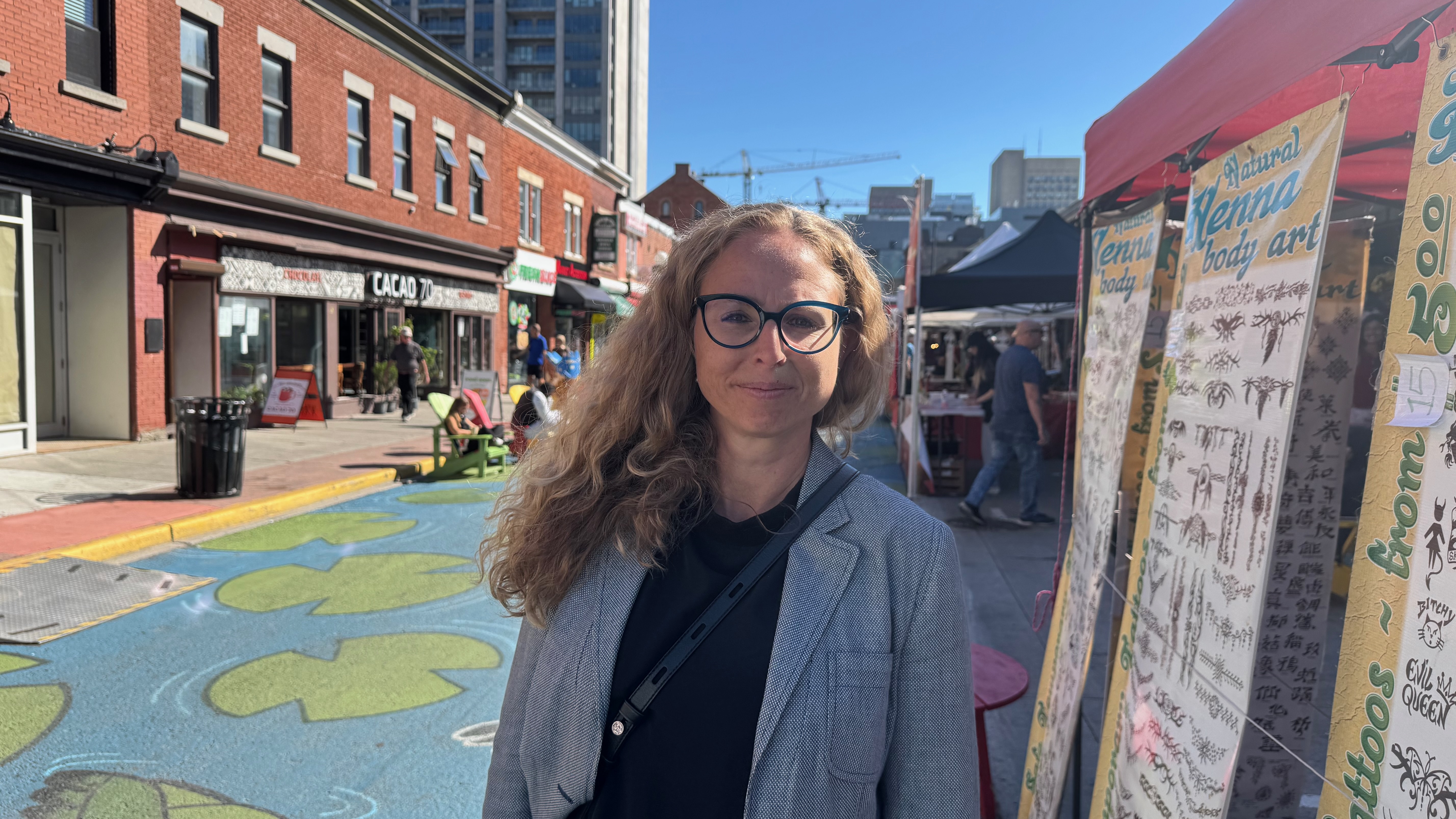 Daniela Hauser in the ByWard Market district in the Canadian capital Ottawa