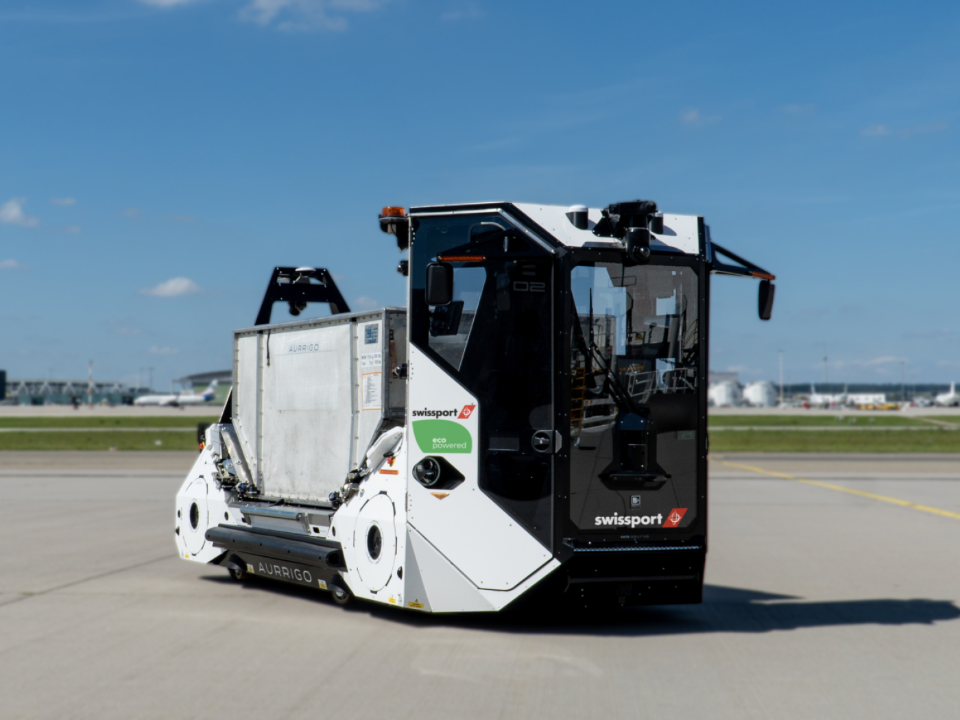veicolo autonomo all'aeroporto di zurigo